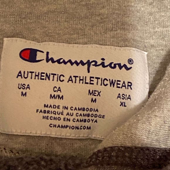 Large Grey Champion Sweatshirt - Picture 2 of 3